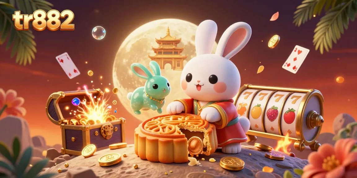 Experience thrilling gameplay at tr882 with our moon rabbit adventure surrounded by vibrant casino elements.