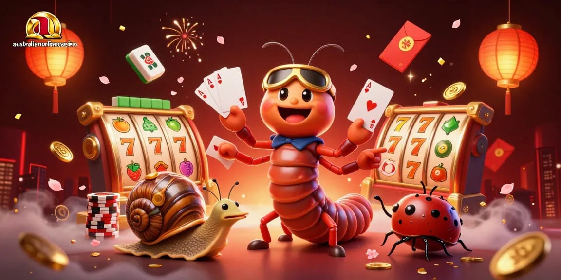 Experience thrilling gaming with vibrant characters and elements at australianonlinecasino