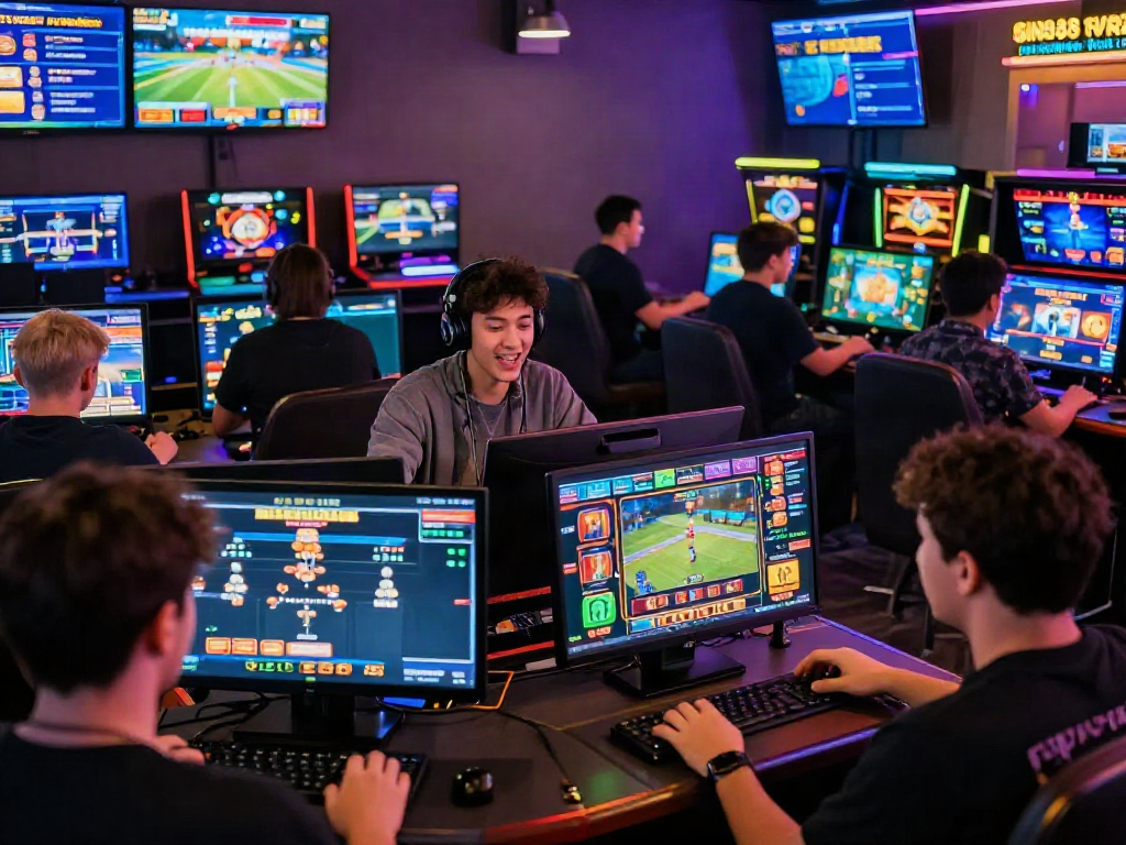 SIN88 online gaming experience showcasing diverse players engaged in casino games and sports betting.