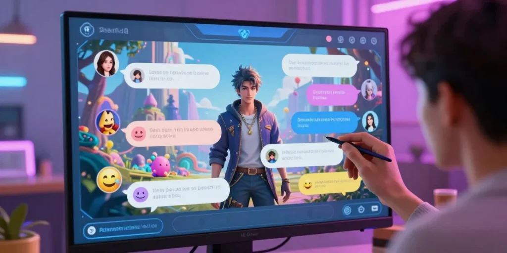 Engaging ai nsfw chat interaction with customizable characters and immersive digital settings.